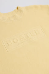 Ribbed Knit Oversized Jumper in Lemon